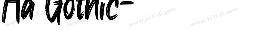 Aa Gothic字体转换
